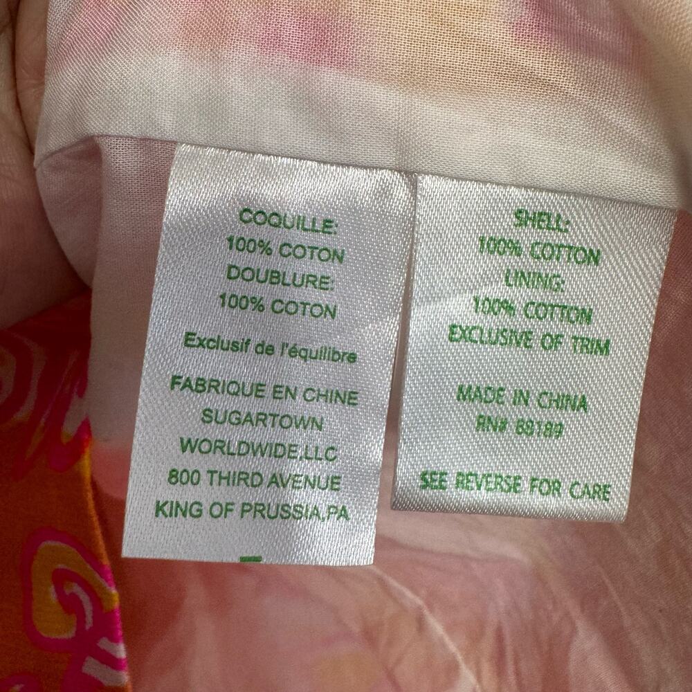 Lilly Pulitzer Annabelle Sunshine Yellow Sea And Be Seen Lace Shift Dress Sz 2 - Picture 10 of 10
